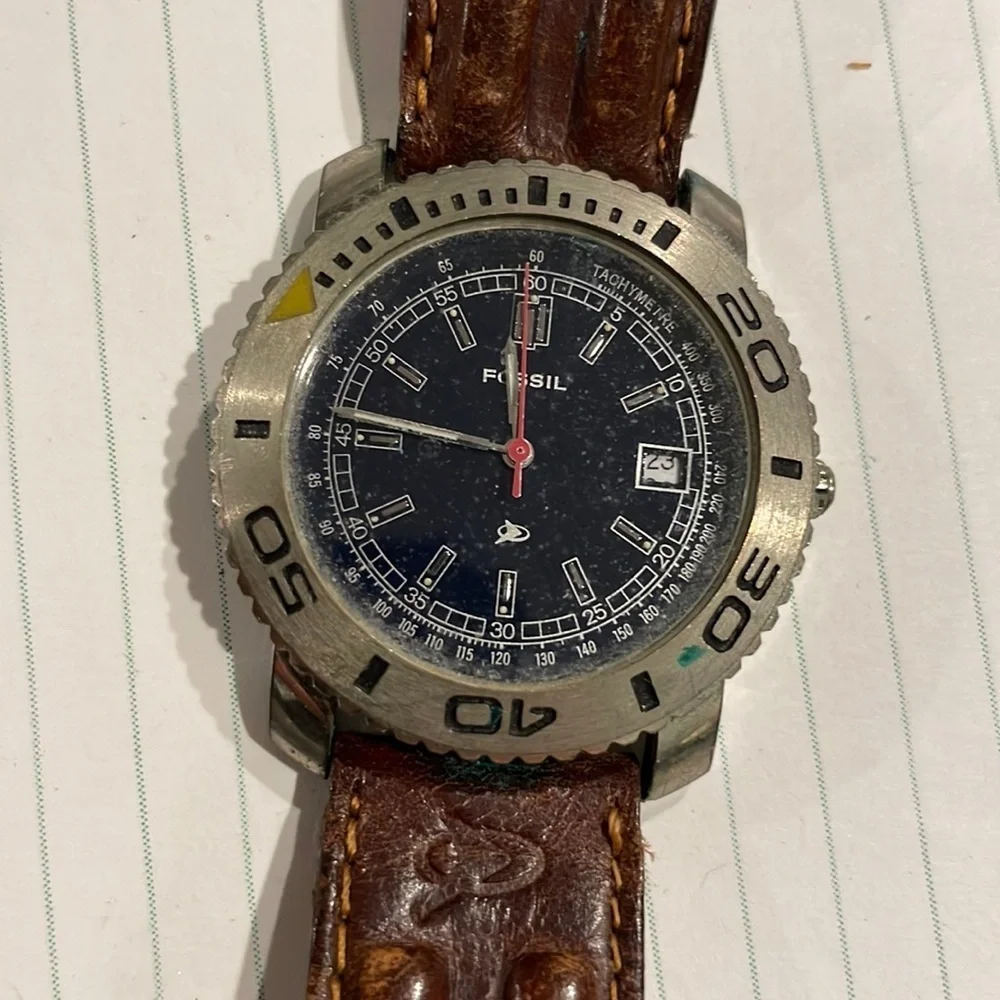 Fossil ac-1634 tachymetre mens watch